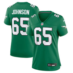 Lane Johnson Philadelphia Eagles Women's Alternate Game Jersey Kelly Green - Nike