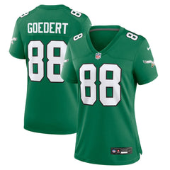 Dallas Goedert Philadelphia Eagles Women's Alternate Game Jersey Kelly Green - Nike