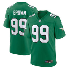 Jerome Brown Philadelphia Eagles Retired Player Alternate Game Jersey Kelly Green - Nike
