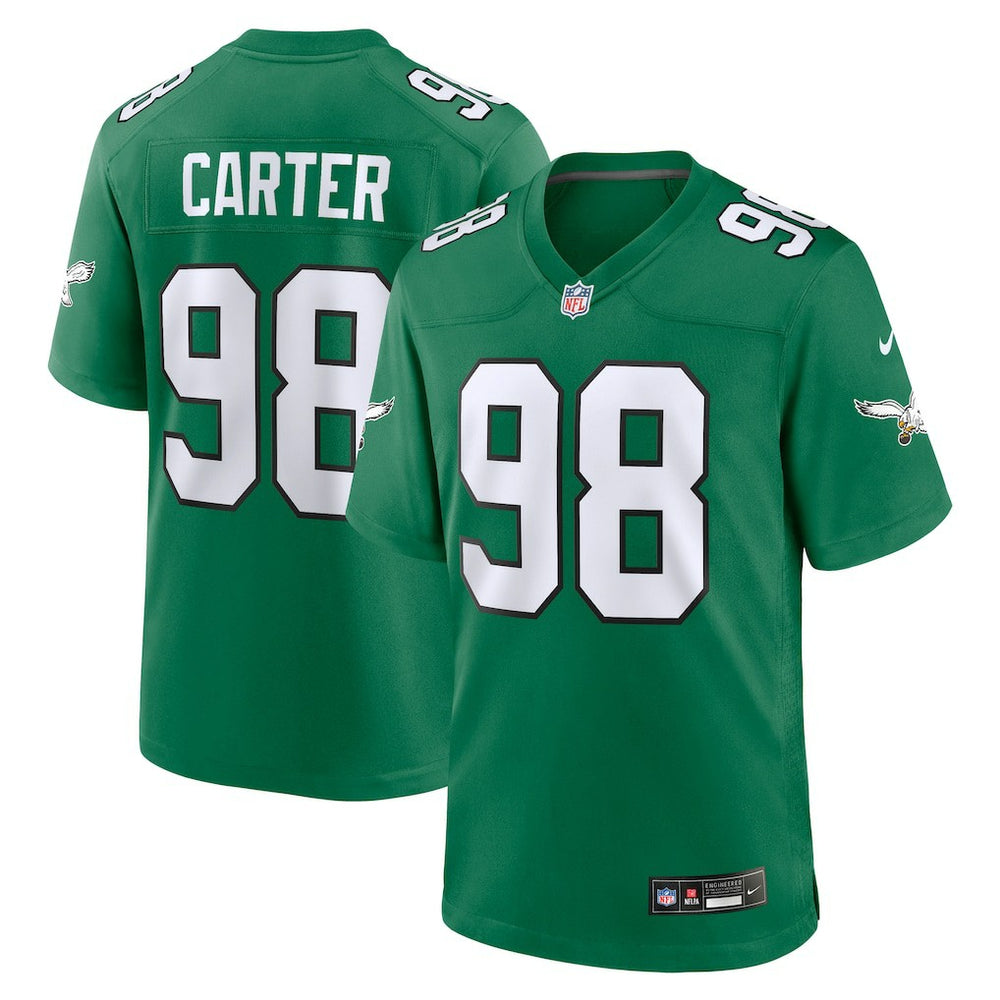 Jalen Carter Philadelphia Eagles Alternate Game Jersey Kelly Green - Nike