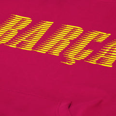 Barcelona Team Oversized Raglan Pullover Hoodie - Red
