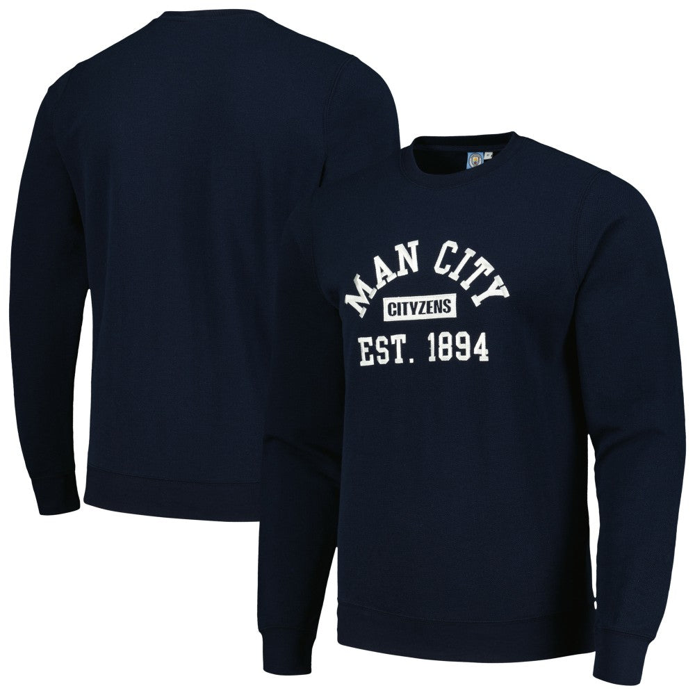 Manchester City Oversized Pullover Sweatshirt - Navy