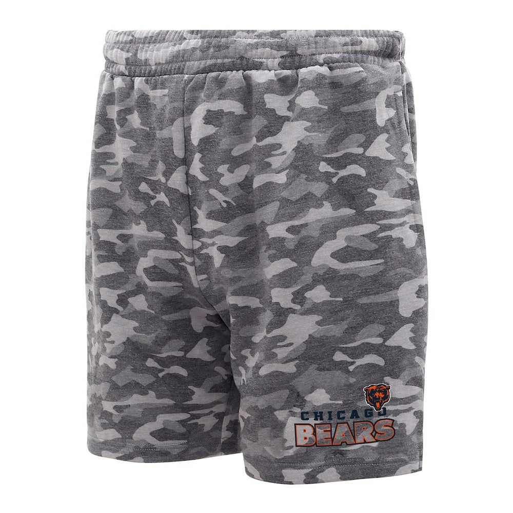 Chicago Bears Concepts Sport Biscayne Camo Shorts Charcoal - NFL