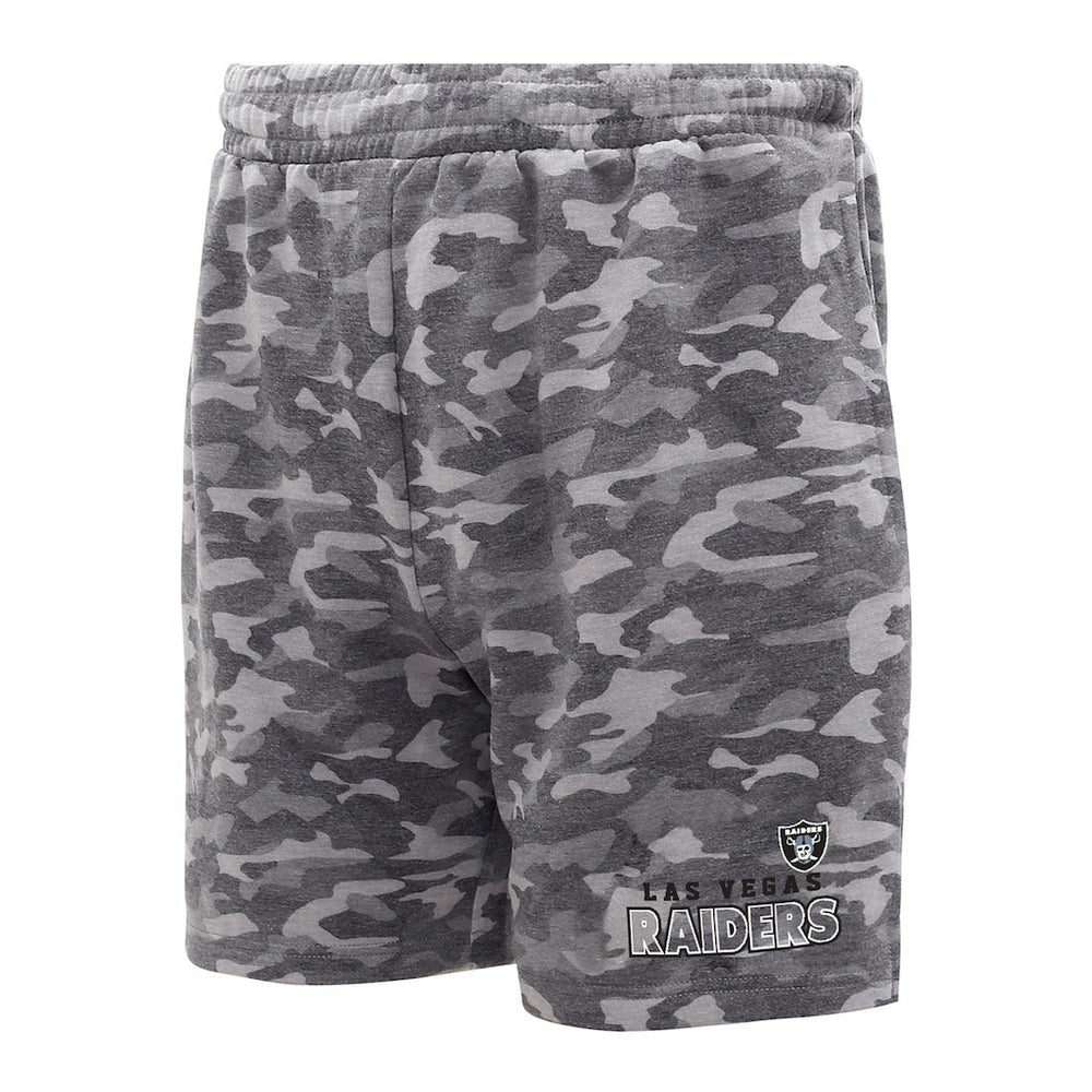 Las Vegas Raiders Concepts Sport Biscayne Camo Shorts Charcoal - NFL