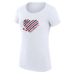 Florida Panthers - G-III 4Her by Carl Banks Women's Super-Slim Fit Lightweight Heart T-Shirt White