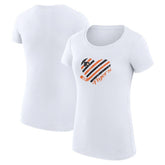Philadelphia Flyers - G-III 4Her by Carl Banks Women's Super-Slim Fit Lightweight Heart T-Shirt White
