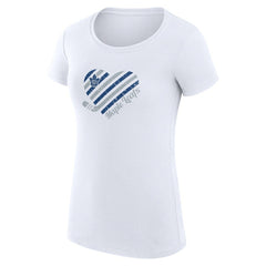 Toronto Maple Leafs - G-III 4Her by Carl Banks Women's Super-Slim Fit Lightweight Heart T-Shirt White