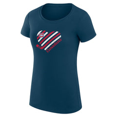 Montreal Canadiens - G-III 4Her by Carl Banks Women's Super-Slim Fit Lightweight Heart T-Shirt Navy