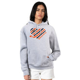 Anaheim Ducks - G-III 4Her by Carl Banks Women's Heart Pullover Hoodie Heather Gray