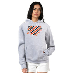 Anaheim Ducks - G-III 4Her by Carl Banks Women's Heart Pullover Hoodie Heather Gray