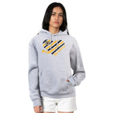 Boston Bruins G-III 4Her by Carl Banks Women's Heart Pullover Hoodie Heather Gray