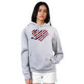 Chicago Blackhawks G-III 4Her by Carl Banks Women's Heart Pullover Hoodie Heather Gray