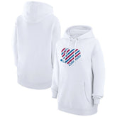 Colorado Avalanche - G-III 4Her by Carl Banks Women's Heart Pullover Hoodie White