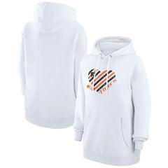 Philadelphia Flyers - G-III 4Her by Carl Banks Women's Heart Pullover Hoodie White