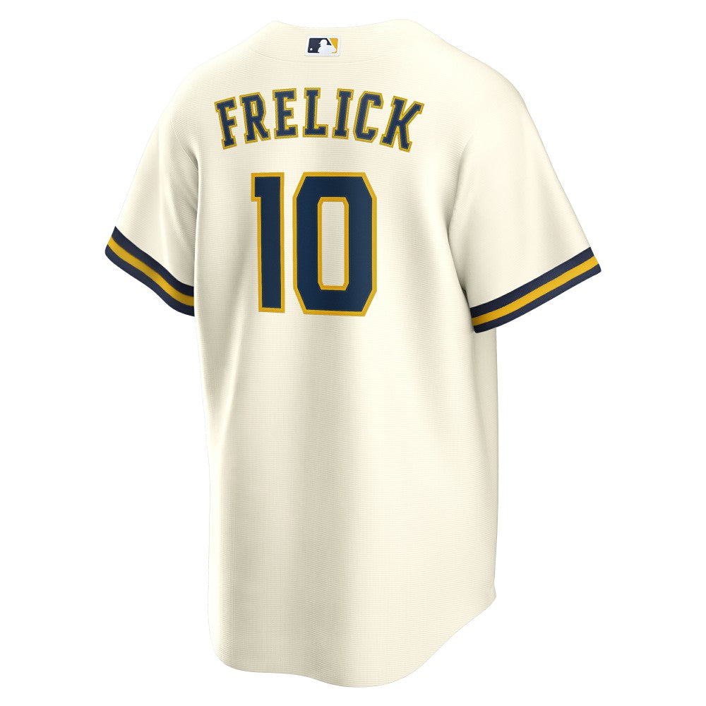 Sal Frelick Milwaukee Brewers Nike Home Replica Player Jersey - Cream | MLB Jerseys