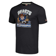 Dallas Cowboys Homage Unisex Monsters of the Gridiron Halloween Tri-Blend T-Shirt Charcoal - NFL