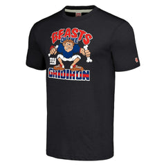 New York Giants Homage Unisex Monsters of the Gridiron Halloween Tri-Blend T-Shirt Charcoal - NFL