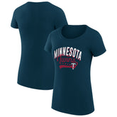 Minnesota Twins G-III 4Her by Carl Banks Women's Super-Slim Fit Lightweight Filigree Team T-Shirt Sale