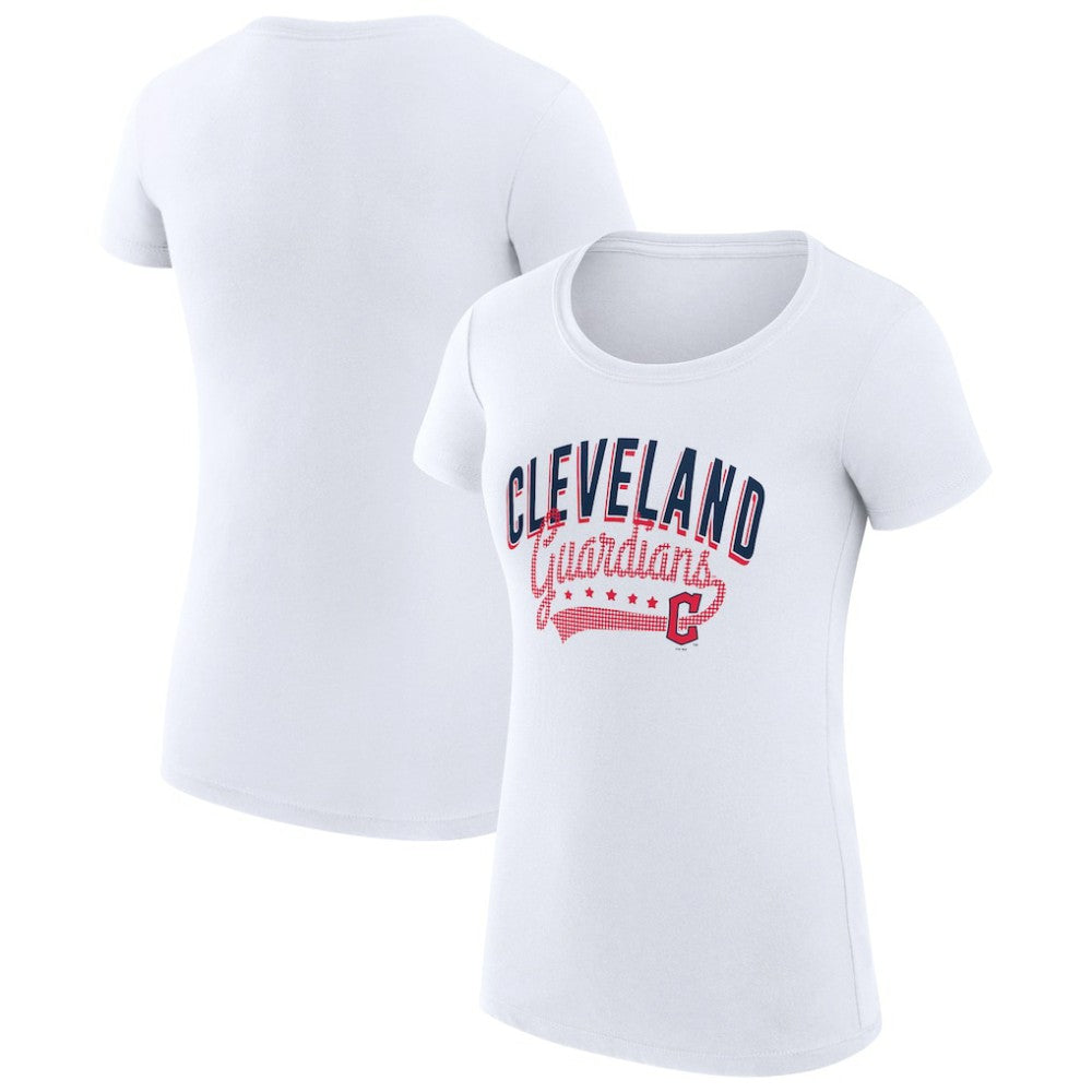 Cleveland Guardians G-III 4Her by Carl Banks Women's Super-Slim Fit Lightweight Filigree Team T-Shirt for sale