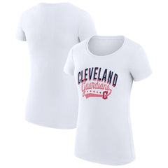Cleveland Guardians G-III 4Her by Carl Banks Women's Super-Slim Fit Lightweight Filigree Team T-Shirt for sale