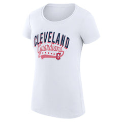 Cleveland Guardians G-III 4Her by Carl Banks Women's Super-Slim Fit Lightweight Filigree Team T-Shirt for sale