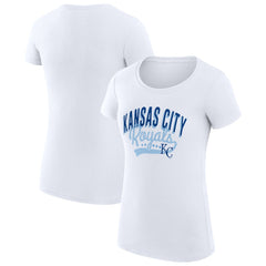 Kansas City Royals G-III 4Her by Carl Banks Women's Super-Slim Fit Lightweight Filigree Team T-Shirt for sale