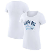 Tampa Bay Rays G-III 4Her by Carl Banks Women's Super-Slim Fit Lightweight Filigree Team T-Shirt Online