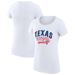 Texas Rangers G-III 4Her by Carl Banks Women's Super-Slim Fit Lightweight Filigree Team T-Shirt Near Me