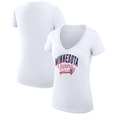 Minnesota Twins G-III 4Her by Carl Banks Women's Super-Slim Fit Lightweight Filigree Team V-Neck T-Shirt Online