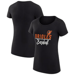 Baltimore Orioles G-III 4Her by Carl Banks Women's Super-Slim Fit Lightweight Team Graphic T-Shirt for sale