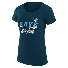 Tampa Bay Rays G-III 4Her by Carl Banks Women's Super-Slim Fit Lightweight Team Graphic T-Shirt discount