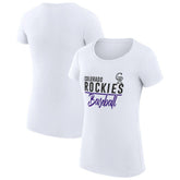 Colorado Rockies G-III 4Her by Carl Banks Women's Super-Slim Fit Lightweight Team Graphic T-Shirt for sale