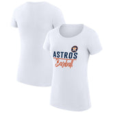 Houston Astros G-III 4Her by Carl Banks Women's Super-Slim Fit Lightweight Team Graphic T-Shirt Clearance