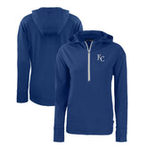 Kansas City Royals Cutter & Buck Women's Daybreak Eco Recycled Half-Zip Hoodie discount