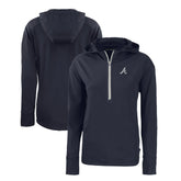 Atlanta Braves Cutter & Buck Women's Daybreak Eco Recycled Half-Zip Hoodie for sale