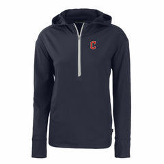 Cleveland Guardians Cutter & Buck Women's Daybreak Eco Recycled Half-Zip Hoodie Near Me