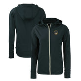 Milwaukee Brewers Cutter & Buck Women's Daybreak Eco Recycled Full-Zip Hoodie Sale