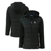 Los Angeles Dodgers Cutter & Buck Women's Evoke Hybrid Eco Softshell Recycled Full-Zip Hoodie Jacket discount