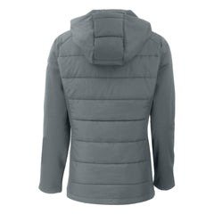 Athletics Cutter & Buck Women's Evoke Hybrid Eco Softshell Recycled Full-Zip Hoodie Jacket Lifestyle