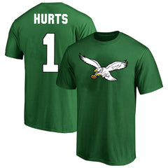 Jalen Hurts Philadelphia Eagles Big & Tall Player Name & Number T-Shirt Kelly Green - Fanatics