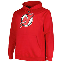 Jack Hughes New Jersey Devils - Profile Big & Tall Name & Number Pullover Hoodie Red