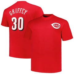 Ken Griffey Cincinnati Reds Profile Big & Tall Cooperstown Collection Player Name & Number T-Shirt discount