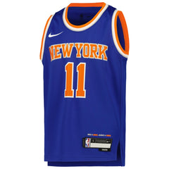 Nike - Jalen Brunson New York Knicks Youth Swingman Jersey - Icon Edition - Blue