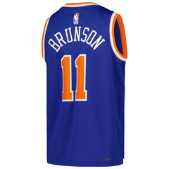 Nike - Jalen Brunson New York Knicks Youth Swingman Jersey - Icon Edition - Blue