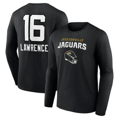 Trevor Lawrence Jacksonville Jaguars Team Wordmark Long Sleeve T-Shirt Black - NFL