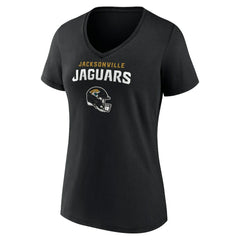Trevor Lawrence Jacksonville Jaguars Women's Team Wordmark Name & Number V-Neck T-Shirt Black - NFL