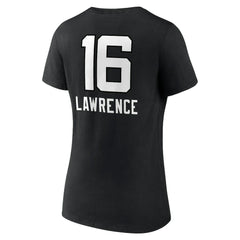 Trevor Lawrence Jacksonville Jaguars Women's Team Wordmark Name & Number V-Neck T-Shirt Black - NFL