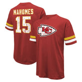 Patrick Mahomes Kansas City Chiefs Majestic Threads Name & Number Oversize Fit T-Shirt Red - NFL