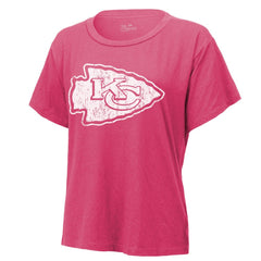 Patrick Mahomes Kansas City Chiefs Majestic Threads Women's Name & Number T-Shirt Pink - NFL