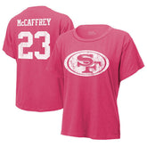Christian McCaffrey San Francisco 49ers Majestic Threads Women's Name & Number T-Shirt Pink - NFL